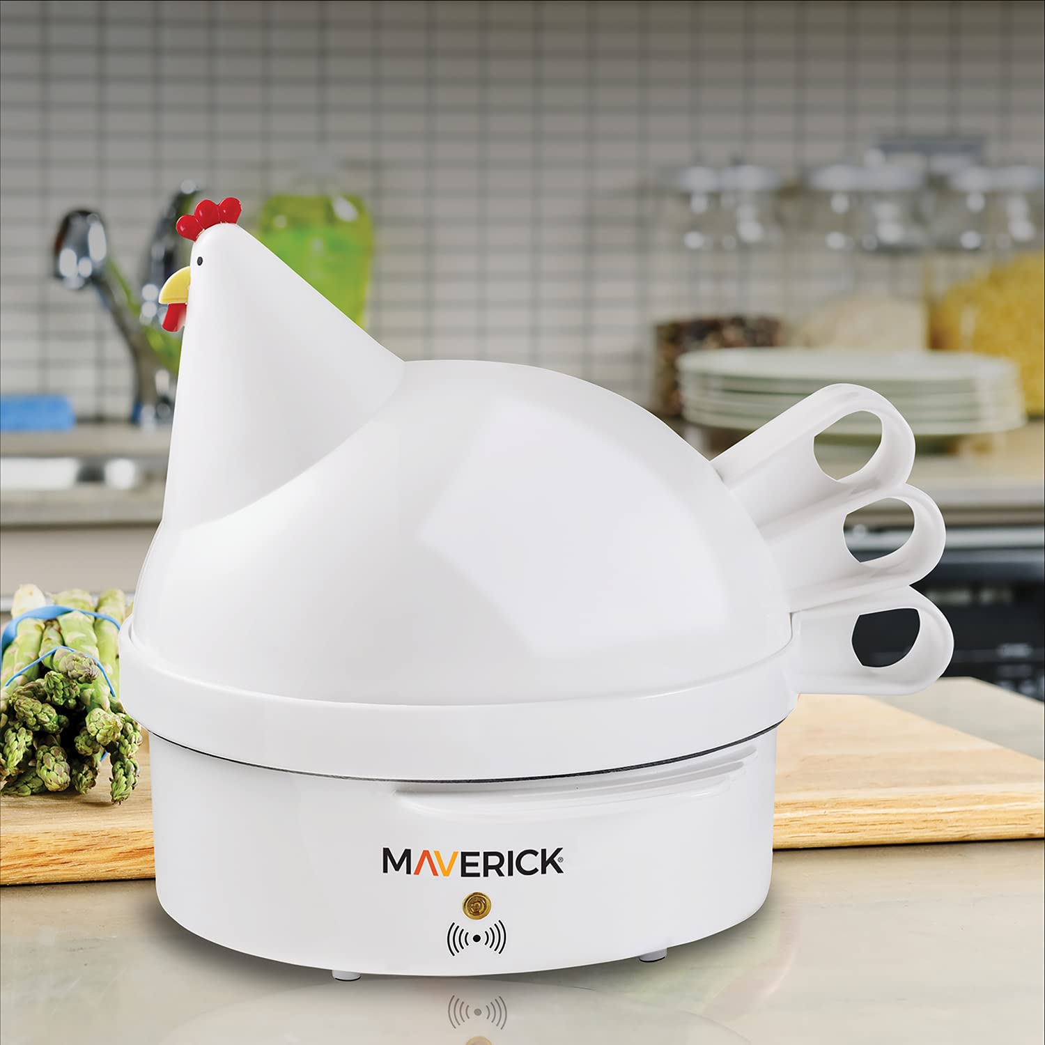 Maverick Sec-2 Henrietta Hen Egg Cooker | 7 Egg Capacity Electric Egg Maker For Hard, Soft & Poached Eggs